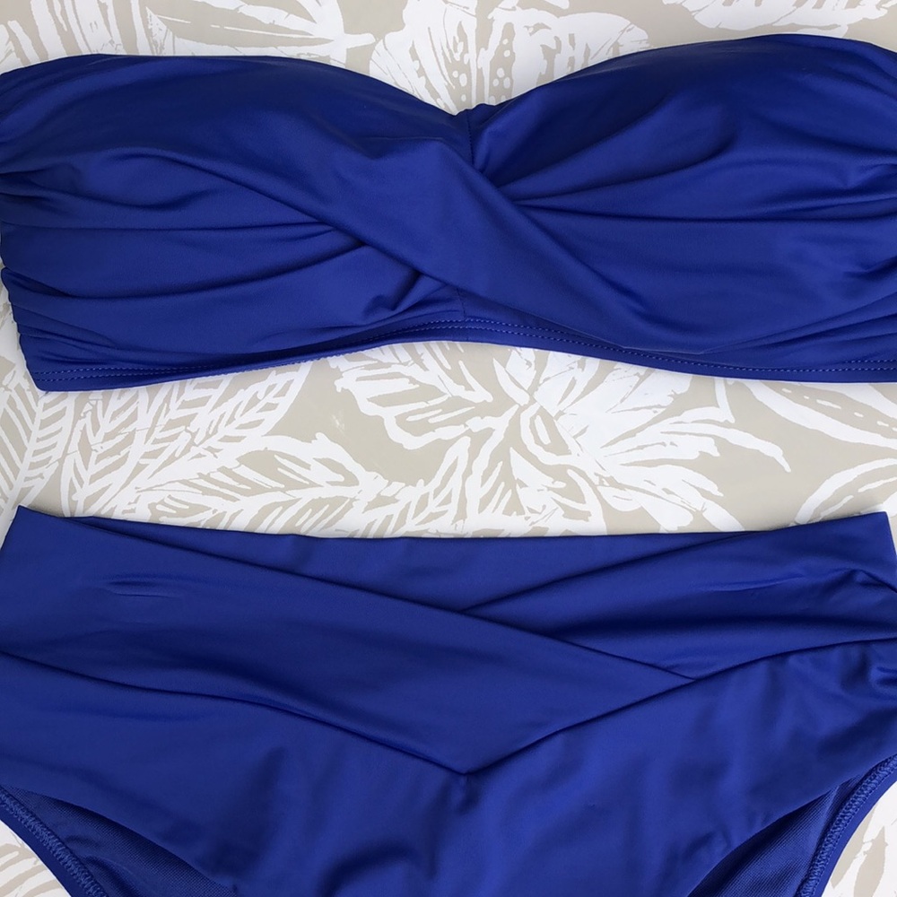 Skye Swimwear | Bikini Set With Bandeau Bikini Top in Royal Blue - Picture 5 of 11